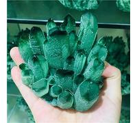 IDUTQUMW Mirage Green Quartz Crystal Cluster Rough Gemstone for Home Office Decor Feng Shui (Size : 400-500g)