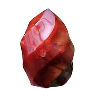 IDUTQUMW Red Agate Torch Crystal Flame Carnelian Gemstone Form Fire Crystals Decor Stone (Size : 360-450g)
