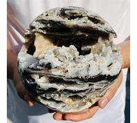 IDUTQUMW Sphalerite Ball Crystal geode Ornament (Size : 150-200g)