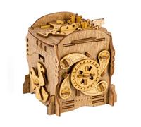 iDventure Cluebox - Captain's Nemo Nautilus - Escape Room Puzzle Box - 3D Wooden Puzzle for Adults - Brain Teaser - Birthday Gift for Men - Money Box