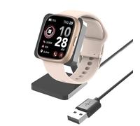 IDW26 Smart Watch Charger,Lamshaw Charging Stand Desk Holder Charging Dock Station Compatible with MMBX IDW26/ AITAFY IDW26/ Faweio IDW26/ MILOUZ IDW26/ TMHAI IDW26 Smart Watch-1.83" (Black-Dock)