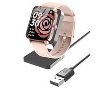 IDW28 Smart Watch Charger,Lamshaw Charging Stand Desk Holder Charging Dock Station Compatible with SOUYIE IDW28, Compatible with SAIKATI IDW28 /YMZ TGW01 Smart Watch 1.85 Inches (Black-Dock)