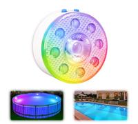 idyl light Rechargeable Submersible Pool Lights with Remote, Waterproof Underwater Charging Battery Operated Controlled Color Changing LED with Magnet Floating Lights Pool Pond Decoration (1-Pack)