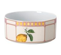 Idyllia bowl, Porcelain, Crystal print motif, citron, Small, Multicoloured