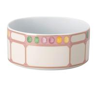 Idyllia cereal bowl, Porcelain, Crystal print motif, gemstone, Multicoloured