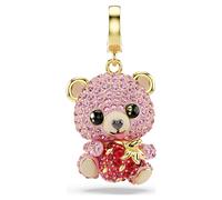 Idyllia charm, Mixed cuts, Teddy, Pink, 18K gold finish