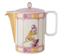 Idyllia coffee pot, Porcelain, Crystal print motif, Bird, Multicoloured