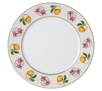 Idyllia dessert plate, Porcelain, Crystal print motif, lily citron, Multicoloured