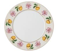 Idyllia dinner plate, Porcelain, Crystal print motif, lily citron, Multicoloured