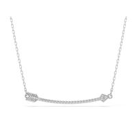 Swarovski Necklace Idyllia Mixed Cuts Arrow, White Crystals, Rhodium Plated, 38-45cm