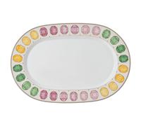 Idyllia platter, Porcelain, Crystal print motif, gemstone, Large, Multicoloured