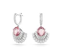 Swarovski Idyllia Rhodium Plated Pink Shell Pink Drop Earrings