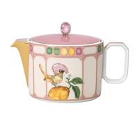 Idyllia teapot, Porcelain, Crystal print motif, flycatcher, Small, Multicoloured