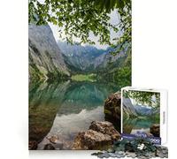 Idyllic Lake Landscape 1000 Piece Jigsaw Puzzles Stress Relief Play HD Print Family Enjoyable Birthday Art Gift (50x75cm)