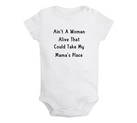 iDzn Ain't A Woman Alive That Could Take My Mama's Place Funny Romper, Newborn Baby Bodysuits, Infant Cute Jumpsuits Outfits