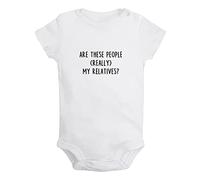 iDzn Are These People Really My Relatives Funny Rompers, Newborn Baby Bodysuits, Infant 0-24 Months Jumpsuits, Toddler Novelty One-Piece Outfits