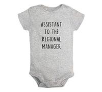 iDzn Assistant to the Assistant Regional Manager Funny Romper Newborn Baby Bodysuits Infant Cute Jumpsuits One-Piece Outfits