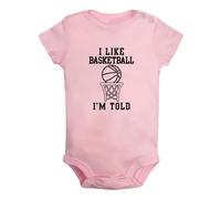 iDzn Baby I Like Basketball I'm Told Funny Romper Newborn Bodysuits Infant Jumpsuits Graphic Outfits
