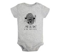 iDzn Baby Music Is In My DNA Funny Rompers Newborn Cute Musician Bodysuit Infant Jumpsuits Childs Graphic One-Piece Outfits