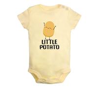 iDzn Baby Unisex Little Potato Funny Romper Newborn Bodysuits Infant Jumpsuit Kids Cotton Clothes Childs Graphic Outfits