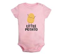 iDzn Baby Unisex Little Potato Funny Romper Newborn Bodysuits Infant Jumpsuit Kids Cotton Clothes Childs Graphic Outfits
