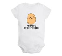 iDzn Baby Unisex Mama's Little Potato Funny Rompers Newborn Bodysuits Infant Jumpsuits Kids Clothes Childs Graphic Outfits