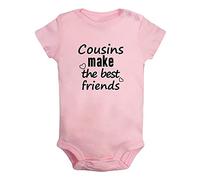 iDzn Cousins Make The Best Friends Funny Rompers, Newborn Baby Bodysuits, Infant 0-24 Months Jumpsuits, Toddler Novelty One-Piece Outfits