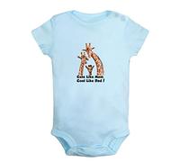 iDzn Cute Like Mom Cool Like Dad Funny Romper, Animal Giraffe Jumpsuit, Newborn Baby Bodysuits, Infant Outfits Short One-Piece Outfits