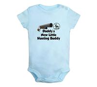 iDzn Daddy's New Little Hunting Buddy Funny Romper Newborn Baby Bodysuit Infant Jumpsuit Kids Toddler One-Piece Outfits