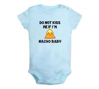 iDzn Do Not Kiss Me If I'm Nacho Baby Funny Rompers, Newborn Baby Bodysuits, Infant Jumpsuits, 0-24 Months One-Piece Outfits