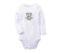 iDzn Don't Look At Me That Smell Is Coming From My Dad Funny Rompers Newborn Baby Bodysuits Infant Jumpsuits Long Sleeves One-Piece Outfits