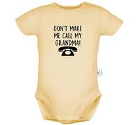 iDzn Don't Make Me Call My Grandma Funny Rompers Newborn Baby Bodysuits Infant Jumpsuits Graphic Clothes Kids Short One-Piece Outfits