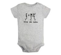 iDzn E=MC2 Energy Milk Cuddles Funny Rompers, Newborn Baby Bodysuits, Infant Cute Jumpsuits, 0-24M Babies One-Piece Outfits