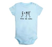 iDzn E=MC2 Energy Milk Cuddles Funny Rompers, Newborn Baby Bodysuits, Infant Cute Jumpsuits, 0-24M Babies One-Piece Outfits
