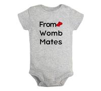 iDzn From Womb Mates To Room Mates Funny Romper Newborn Baby Bodysuits Infant Jumpsuits Twins Babies One-Piece Outfits