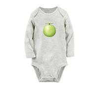 iDzn Fruit Almond Melon Cute Novelty Rompers, Newborn Baby Bodysuits, Infant Graphic Jumpsuits, 0-12 Months Kids Toddler Long Sleeves One-Piece Outfits
