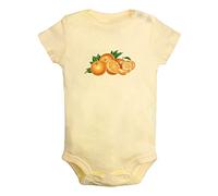 iDzn Fruit Orange Image Print Rompers Newborn Baby Bodysuits Infant Jumpsuits Toddler Novelty One-Piece Outfits