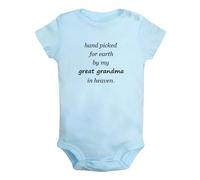iDzn Hand picked for earth by my great grandma in heaven Funny Romper Newborn Baby Bodysuit Jumpsuit Babies One-Piece Outfits