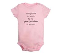 iDzn Hand picked for earth by my great grandma in heaven Funny Romper Newborn Baby Bodysuit Jumpsuit Babies One-Piece Outfits