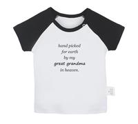 iDzn Hand Picked for Earth by My Great Grandma in Heaven Funny T Shirt Baby Newborn T-Shirts Infant Lion Tops Graphic Tees