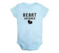 iDzn Heartbreaker Funny Rompers Newborn Baby Bodysuits Infant Jumpsuits Kids Short Sleeves One-Piece Outfits