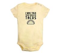 iDzn I Was Told There Would Be Tacos Funny Rompers, Newborn Baby Bodysuits, Infant Jumpsuits, Baby Unisex Novelty Outfits