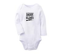 iDzn I'm Proof That My Daddy Does Not Shot Blanks Funny Rompers Newborn Baby Bodysuits Jumpsuits Toddler Long One-Piece Outfits