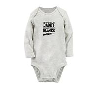 iDzn I'm Proof That My Daddy Does Not Shot Blanks Funny Rompers Newborn Baby Bodysuits Jumpsuits Toddler Long One-Piece Outfits