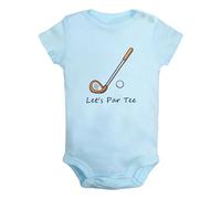 iDzn Let's Par Tee Golf Funny Romper, Newborn Baby Bodysuit, Infant Cute Jumpsuits, 0-24 Months Babies One-Piece Outfits