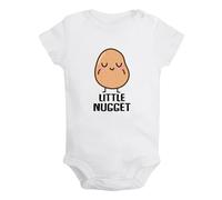 iDzn Little Nugget Potato Funny Romper Newborn Baby Bodysuits Infant Jumpsuits Kids Cotton Clothes Childs Graphic Outfits