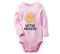 iDzn Little Potato Funny Romper Baby Bodysuits Newborn Infant Jumpsuits Kids Cotton Clothes Long Graphic One-Piece Outfits