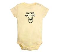 iDzn My First Rock Shirt Funny Rompers, Newborn Baby Bodysuits, Infant Jumpsuits, Baby Unisex Novelty Outfits