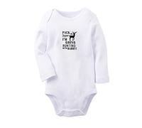 iDzn Pack My Diapers I'm Going HUNTING With Daddy Funny Romper Newborn Baby Bodysuit Infant Jumpsuit Kids Long Sleeves One-Piece Outfits