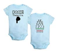 iDzn Pack of 2, You're Close Enough To Change My Diaper & Poop There It is Funny Romper Baby Bodysuit Infant Jumpsuit Outfits
